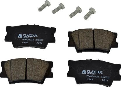 Klaxcar France 24632z - Kit de plaquettes de frein, frein à disque cwaw.fr