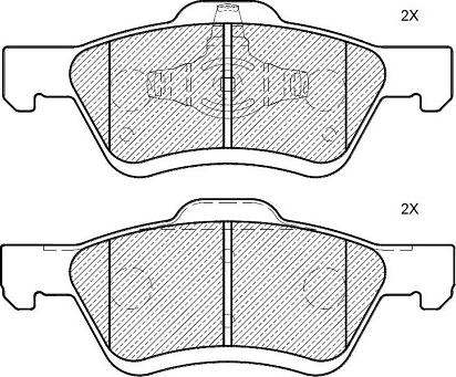 Klaxcar France 24624z - Kit de plaquettes de frein, frein à disque cwaw.fr