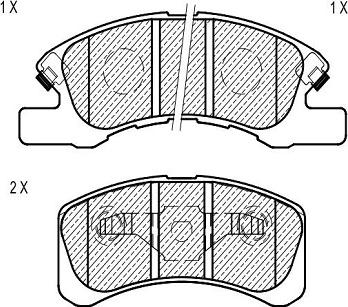 Klaxcar France 24623z - Kit de plaquettes de frein, frein à disque cwaw.fr