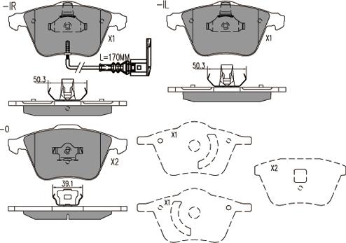 Klaxcar France 24098z - Kit de plaquettes de frein, frein à disque cwaw.fr