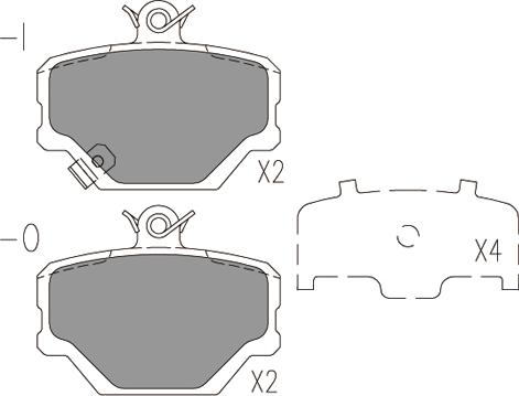 Klaxcar France 24052z - Kit de plaquettes de frein, frein à disque cwaw.fr