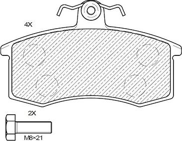 Klaxcar France 24057z - Kit de plaquettes de frein, frein à disque cwaw.fr