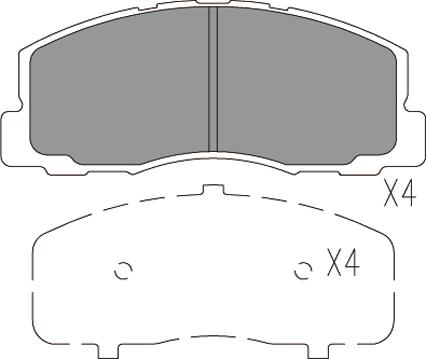 Klaxcar France 24011z - Kit de plaquettes de frein, frein à disque cwaw.fr