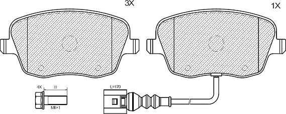 Klaxcar France 24089z - Kit de plaquettes de frein, frein à disque cwaw.fr