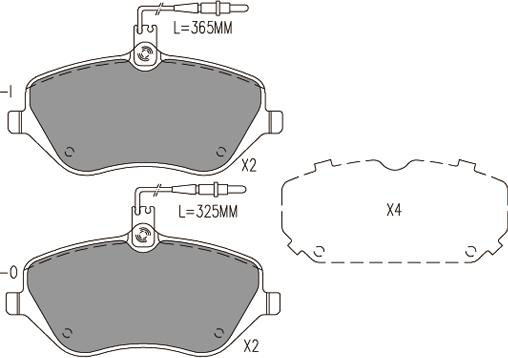 Klaxcar France 24038z - Kit de plaquettes de frein, frein à disque cwaw.fr