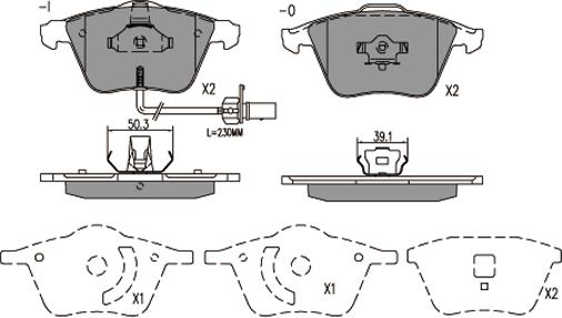 Klaxcar France 24075z - Kit de plaquettes de frein, frein à disque cwaw.fr