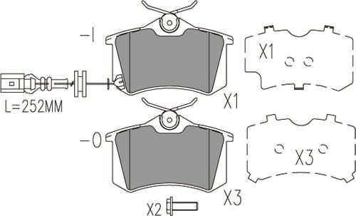 Klaxcar France 24072z - Kit de plaquettes de frein, frein à disque cwaw.fr