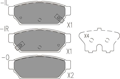 Klaxcar France 24193z - Kit de plaquettes de frein, frein à disque cwaw.fr