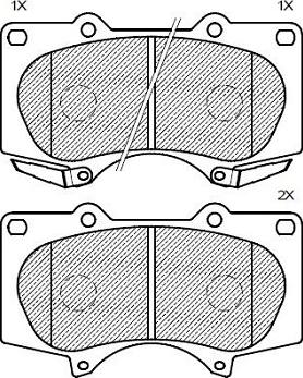 Klaxcar France 24158z - Kit de plaquettes de frein, frein à disque cwaw.fr