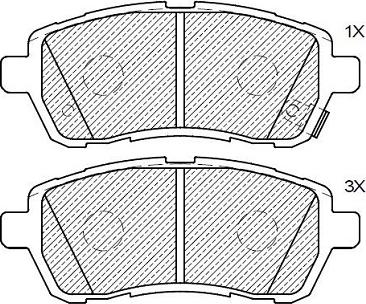 Klaxcar France 24189z - Kit de plaquettes de frein, frein à disque cwaw.fr