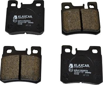 Klaxcar France 24846z - Kit de plaquettes de frein, frein à disque cwaw.fr