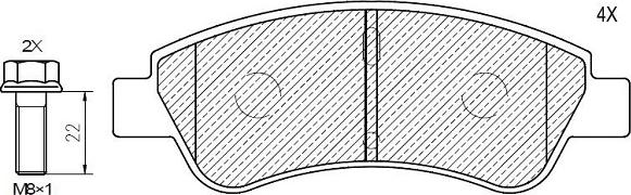 Klaxcar France 24804z - Kit de plaquettes de frein, frein à disque cwaw.fr