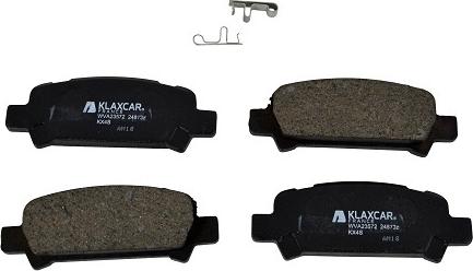 Klaxcar France 24873z - Kit de plaquettes de frein, frein à disque cwaw.fr