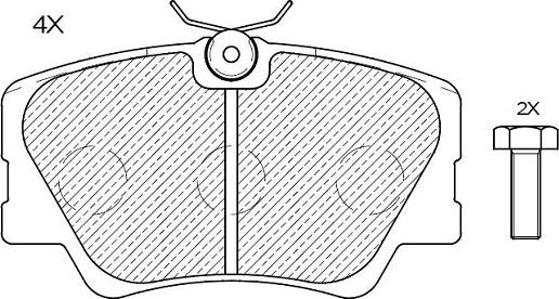 Klaxcar France 24350z - Kit de plaquettes de frein, frein à disque cwaw.fr