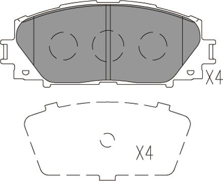 Klaxcar France 24796z - Kit de plaquettes de frein, frein à disque cwaw.fr