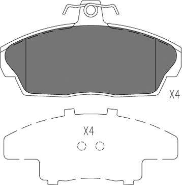 Klaxcar France 24773z - Kit de plaquettes de frein, frein à disque cwaw.fr