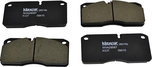 Klaxcar France 26216z - Kit de plaquettes de frein, frein à disque cwaw.fr