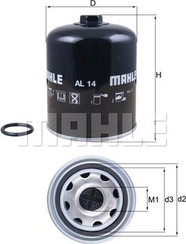 KNECHT AL 14D - Cartouche de dessicateur, système d'air comprimé cwaw.fr