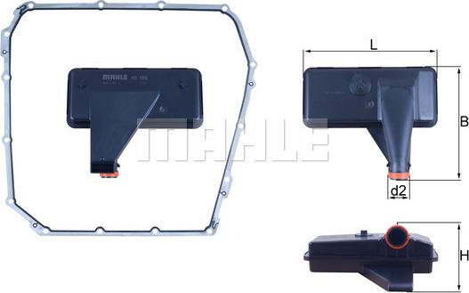 KNECHT HX 185D - Filtre hydraulique, boîte automatique cwaw.fr