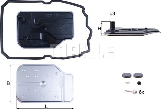 KNECHT HX 230 KIT - Filtre hydraulique, boîte automatique cwaw.fr