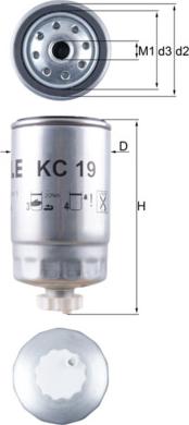 KNECHT KC 19 - Filtre à carburant cwaw.fr