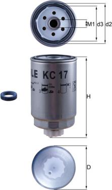 KNECHT KC 17D - Filtre à carburant cwaw.fr