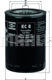 KNECHT KC 8 - Filtre à carburant cwaw.fr