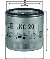 KNECHT KC 20 - Filtre à carburant cwaw.fr