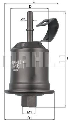 KNECHT KL 434 - Filtre à carburant cwaw.fr