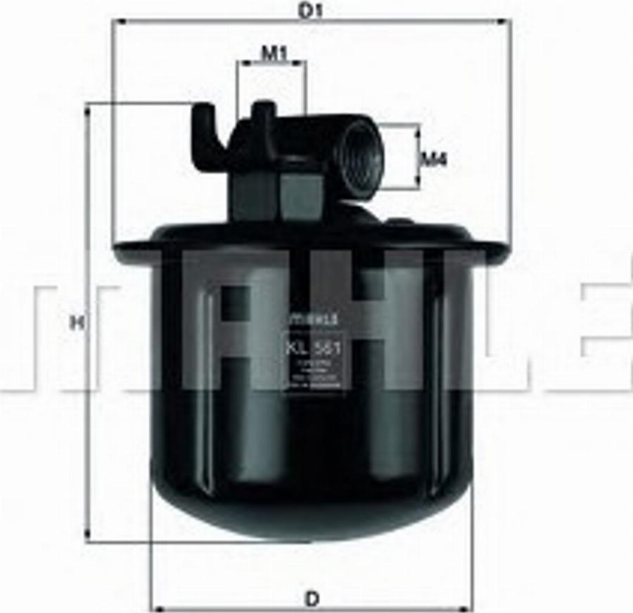 KNECHT KL 561 - Filtre à carburant cwaw.fr