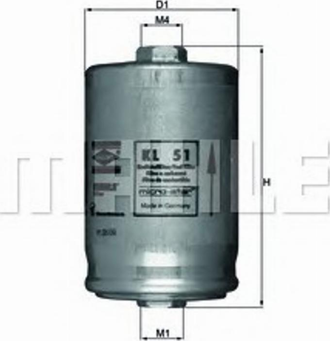 KNECHT KL 51 - Filtre à carburant cwaw.fr