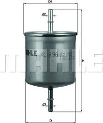 KNECHT KL 196 - Filtre à carburant cwaw.fr