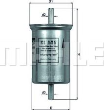 KNECHT KL 146 - Filtre à carburant cwaw.fr