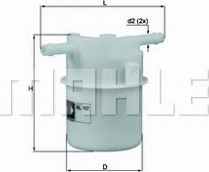 KNECHT KL107 - Filtre à carburant cwaw.fr