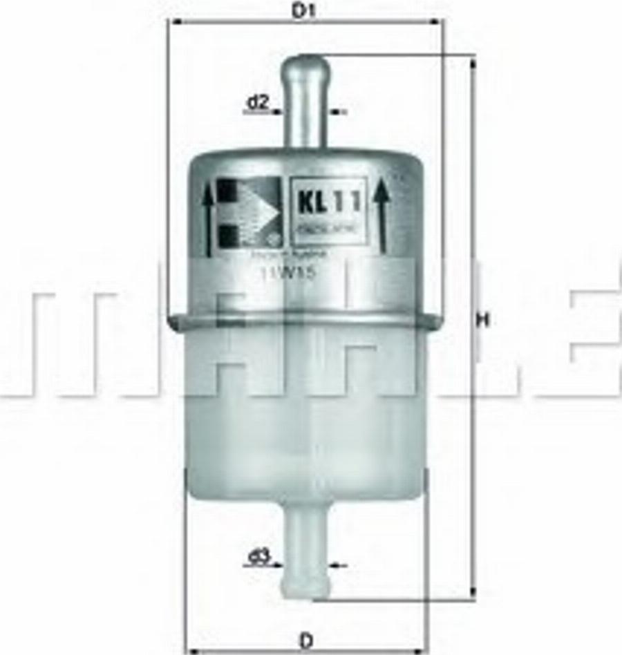 KNECHT KL 11 - Filtre à carburant cwaw.fr