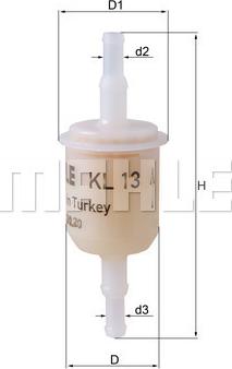 KNECHT KL13 - Filtre à carburant cwaw.fr