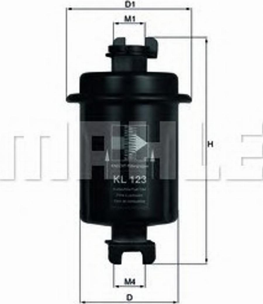 KNECHT KL 123 - Filtre à carburant cwaw.fr