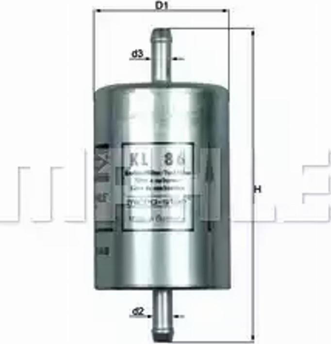 KNECHT KL 86 - Filtre à carburant cwaw.fr