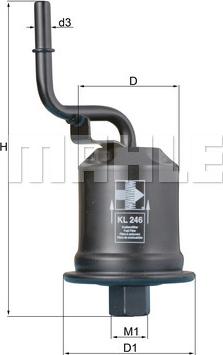 KNECHT KL 246 - Filtre à carburant cwaw.fr