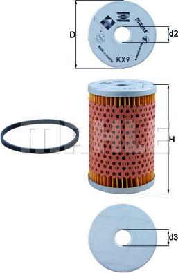 KNECHT KX 9D - Filtre à carburant cwaw.fr