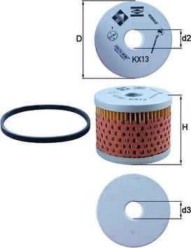 KNECHT KX 13D - Filtre à carburant cwaw.fr