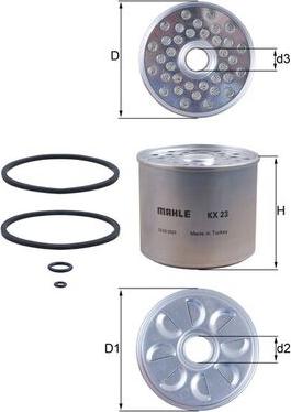 KNECHT KX 23D - Filtre à carburant cwaw.fr