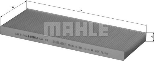 KNECHT LA 45 - Filtre, air de l'habitacle cwaw.fr