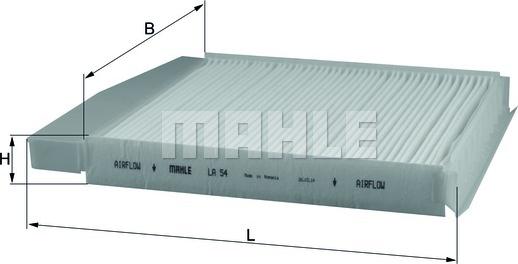 KNECHT LA 54 - Filtre, air de l'habitacle cwaw.fr