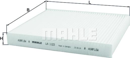 KNECHT LA 1123 - Filtre, air de l'habitacle cwaw.fr