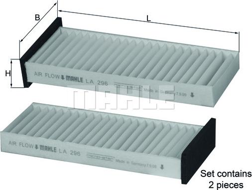 KNECHT LA 296/S - Filtre, air de l'habitacle cwaw.fr