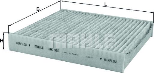 KNECHT LAK 922 - Filtre, air de l'habitacle cwaw.fr