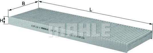 KNECHT LAK 49 - Filtre, air de l'habitacle cwaw.fr