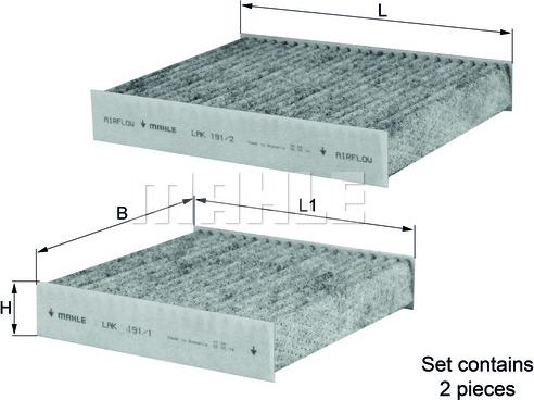 KNECHT LAK 191/S - Filtre, air de l'habitacle cwaw.fr