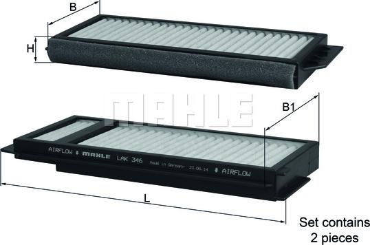 KNECHT LAK 346/S - Filtre, air de l'habitacle cwaw.fr